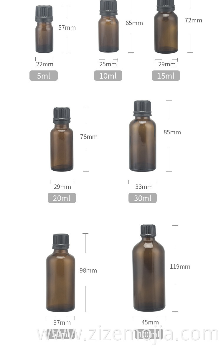 manufacturer 100ml 50ml 30ml 20ml 15ml 10ml 5ml cosmetic olive oil bottle unique amber glass bottle